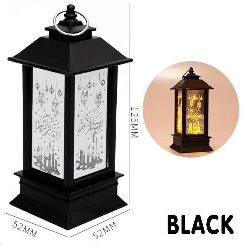 Ramadan Lantern Lamp Eid Mubarak Led Light Muslim Ornament Party Hanging Decor