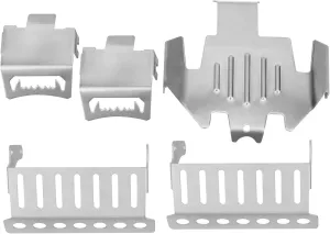 RC Armor Guard Plate, Stainless Steel Chassis Armor with Exquisite Finish and Long Service Life for Bronco G500 1/10 RC Car, Easy to Install for Effective Bottom Protection