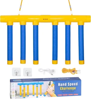 Reflex Drop Sticks Challenge Game, 2025 Upgrade Hand Eye Coordination Training Toy, Hand Speed Challenge Game Reaction Game, Catching All Drop Sticks Game for Adult- 3 Adjustable Speed