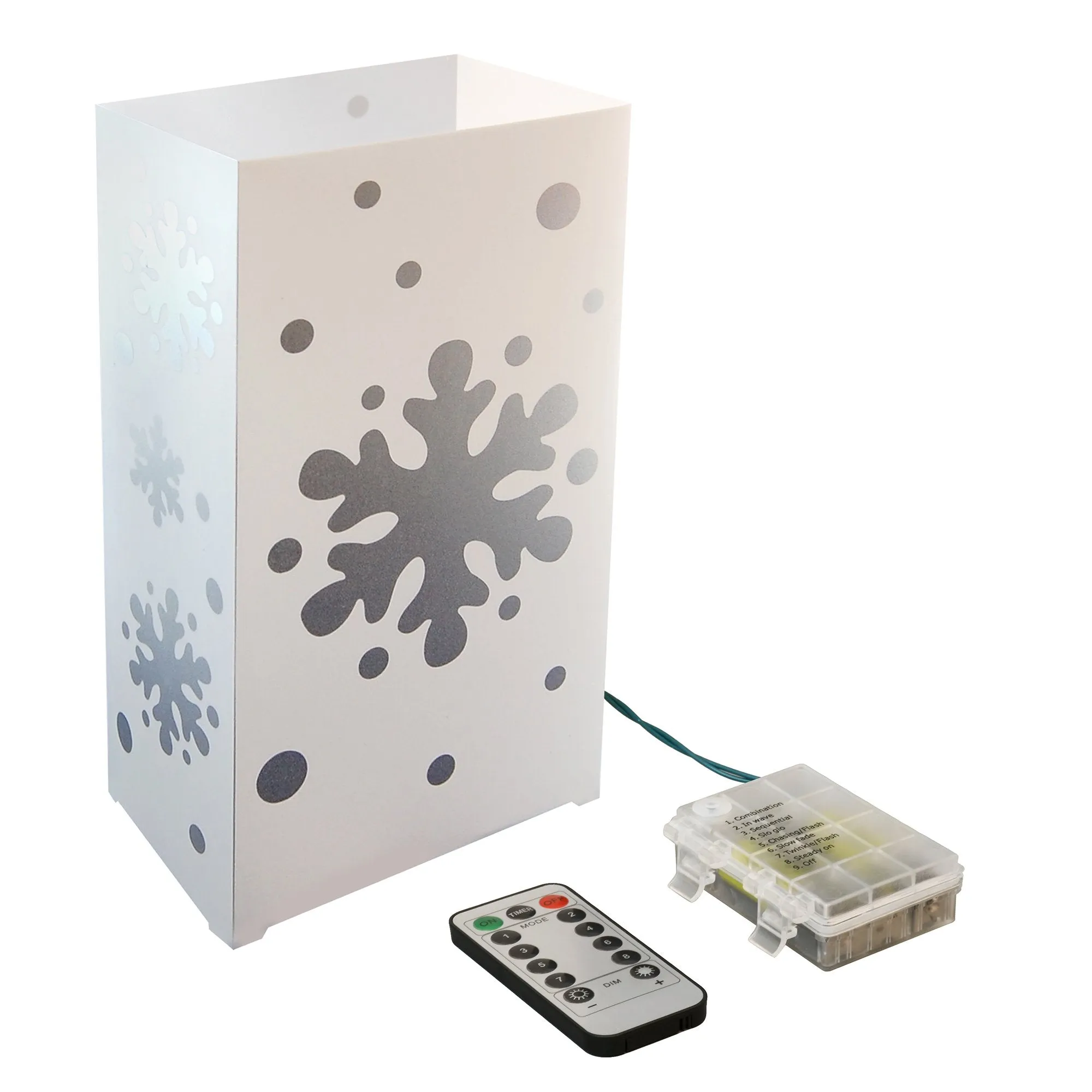 Remote Control Battery Operated LED Luminaria Kit
