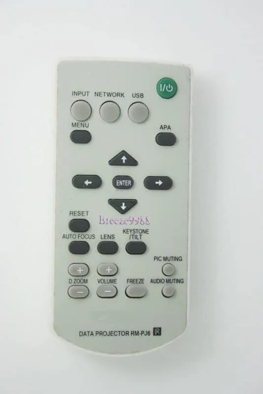 Replacement Remote Control Replace for TV/Audio/Projector for Sony VPL-CX60 VPL-HS50 VPL-FX40 VPL-CS2 VPL-FE40 VPI-EX7 PROJECTOR for