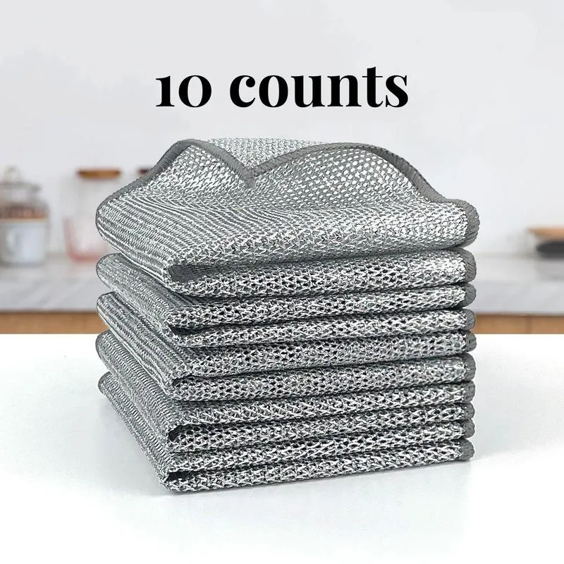 Reusable Diamond Weave Scrubber Cloths – Tough on Stains, Gentle on Surfaces