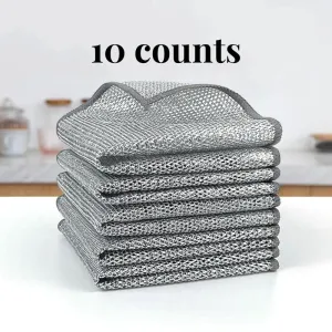 Reusable Diamond Weave Scrubber Cloths – Tough on Stains, Gentle on Surfaces