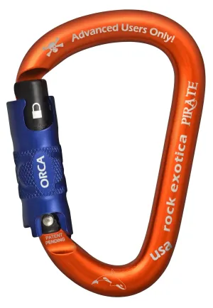 Rock Exotica Pirate ORCA-Lock Open Gate Aluminum Carabiner - C1O