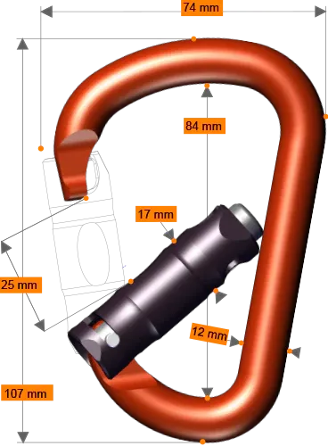 Rock Exotica - Pirate Up-Lock Carabiner