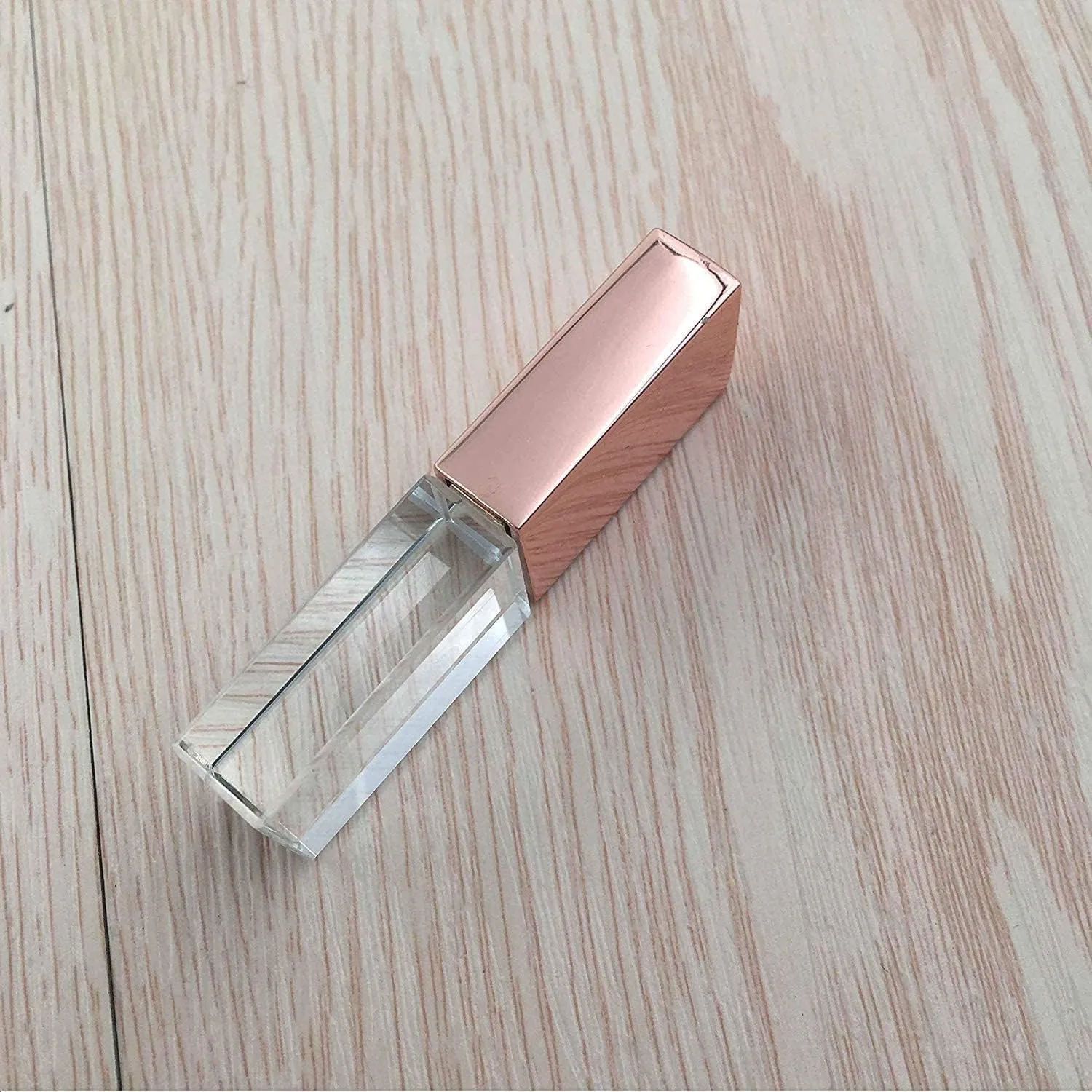 Rose Gold Crystal 64GB USB 2.0 Flash Drive LED Light Glass Pen Drive Thumb Drive Gift for Boy Girl Men Women Kids Mom Dad Memory Stick Pendrive USB Stick