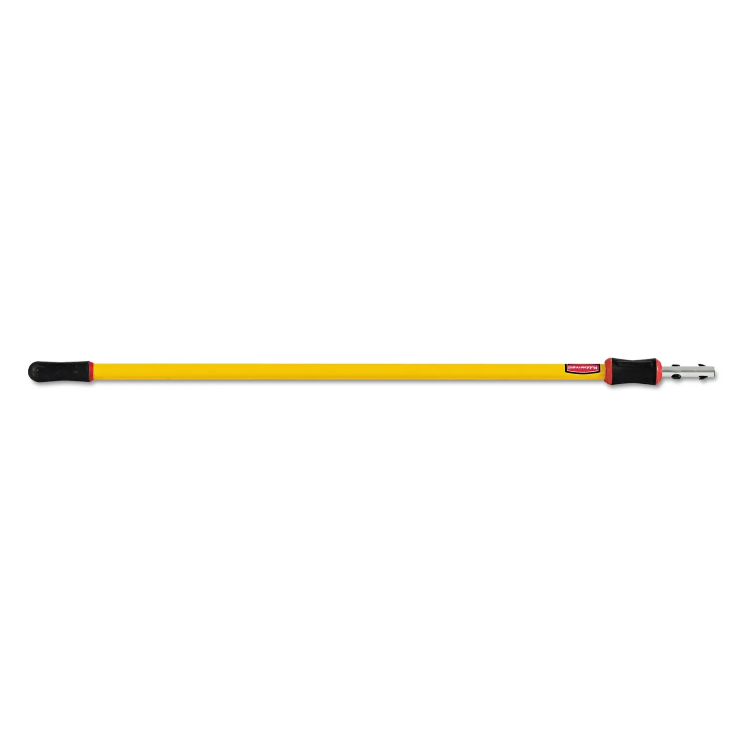 Rubbermaid Commercial Products HYGEN Quick-Connect Straight Extension/Extendable Handle/Stick/Pole, 4-8 Feet, Yellow, Lightweight for Janitorial/Professional/Industrial Microfiber Floor