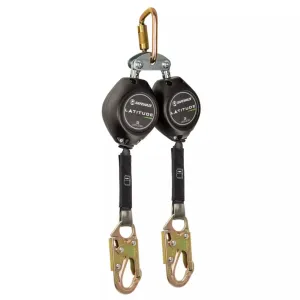 Safewaze FS-FSP14095-W-RBH Latitude HD 11' Dual Web SRL-P, FS-EX313, Carabiner, 1 Each