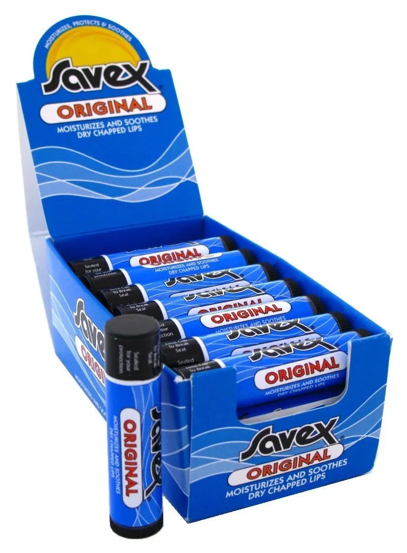 SAVEX Original Chap Stick 24count Pack. * Free UP-Grade Shipping