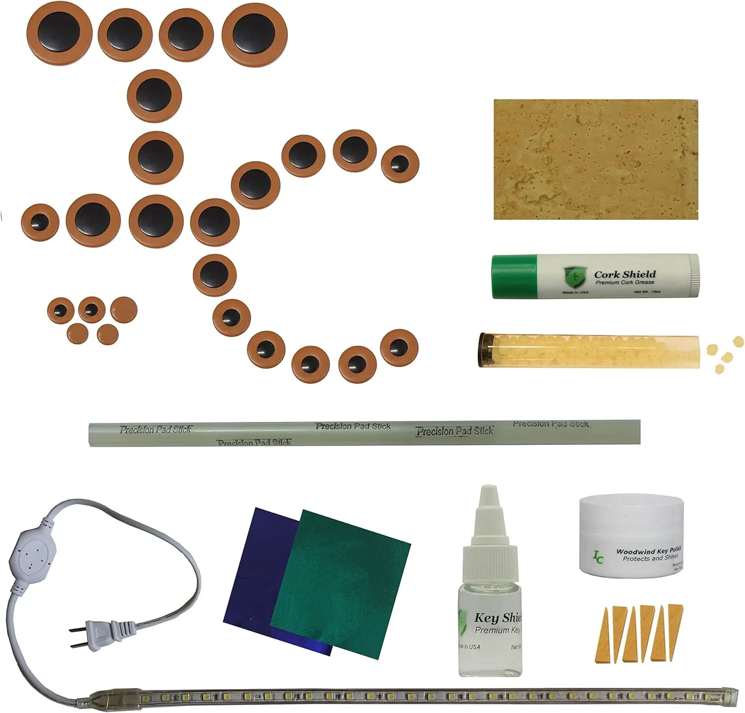Saxophone Pad Kit, Pads Made in USA! (Selmer Mark VI)