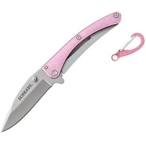 SCH222P, Pink Aluminum-Stainless Handle, Plain w-Clip