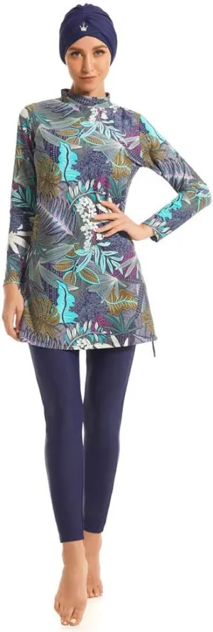 seafanny Womens' Modest Swimsuit Muslim Swimwear 3 Pieces Burkini Beach Swimsuits