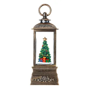 Secure checkout Plastic 8" Lantern Water Christmas Tree Shipping options H