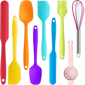 Silicone Spatula Utensils Set 9 Pieces