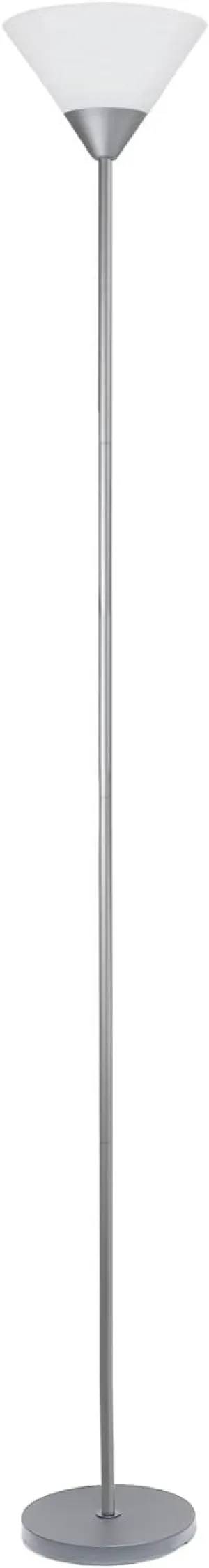 Simple Designs LF1011-SLV 1 Light Torchiere Stick Floor Lamp, Silver