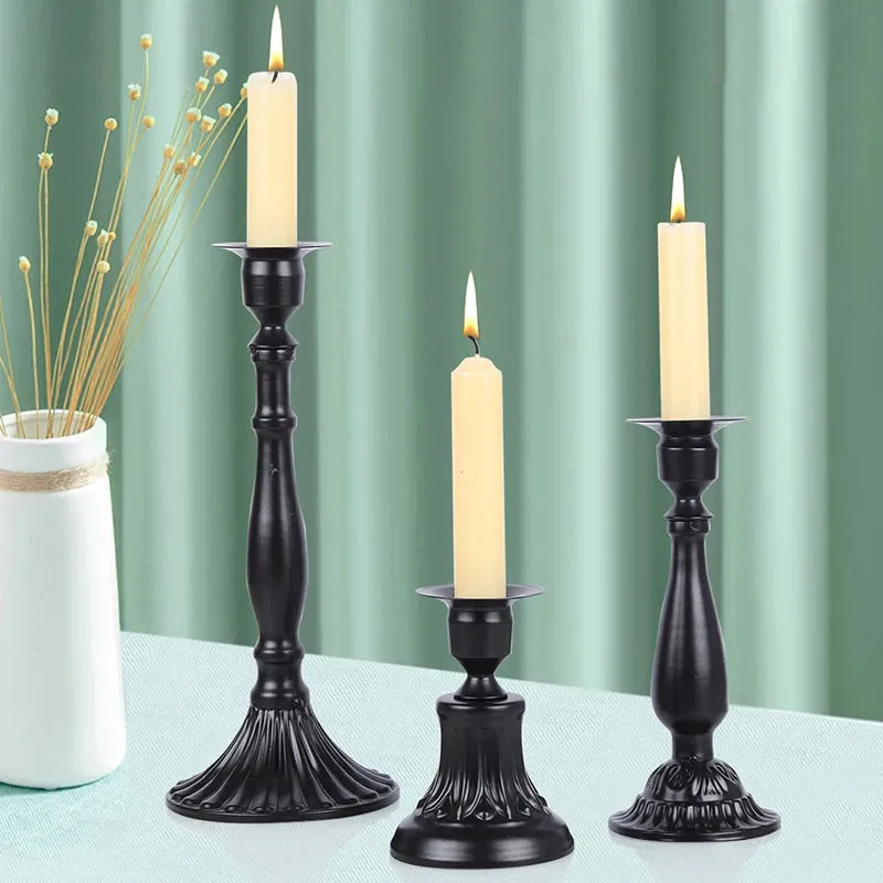 Simple Metal Candle Holders for Home Decor