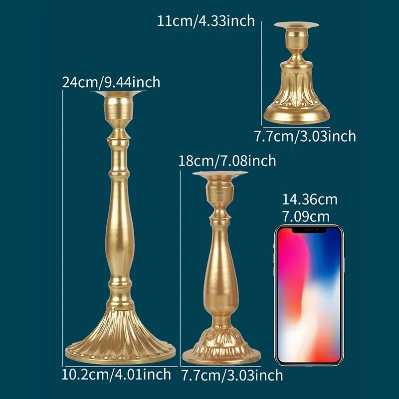 Simple Metal Candle Holders for Home Decor