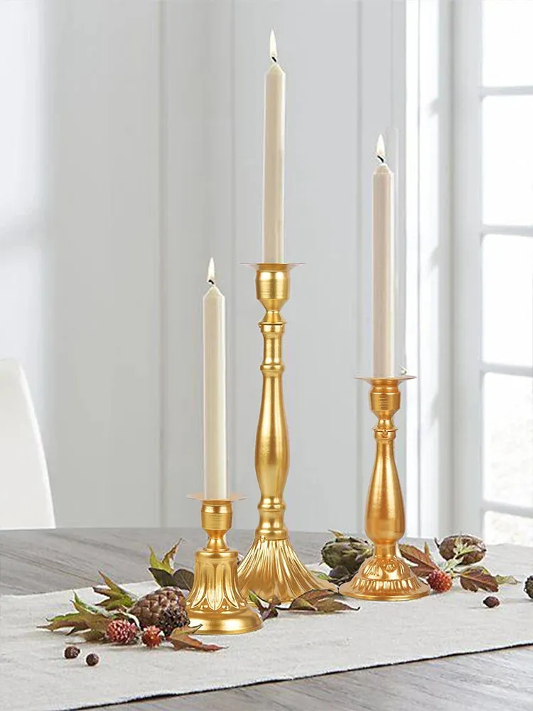 Simple Metal Candle Holders for Home Decor