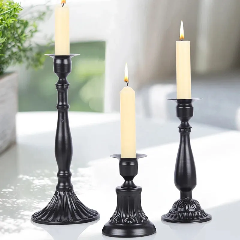 Simple Metal Candle Holders for Home Decor