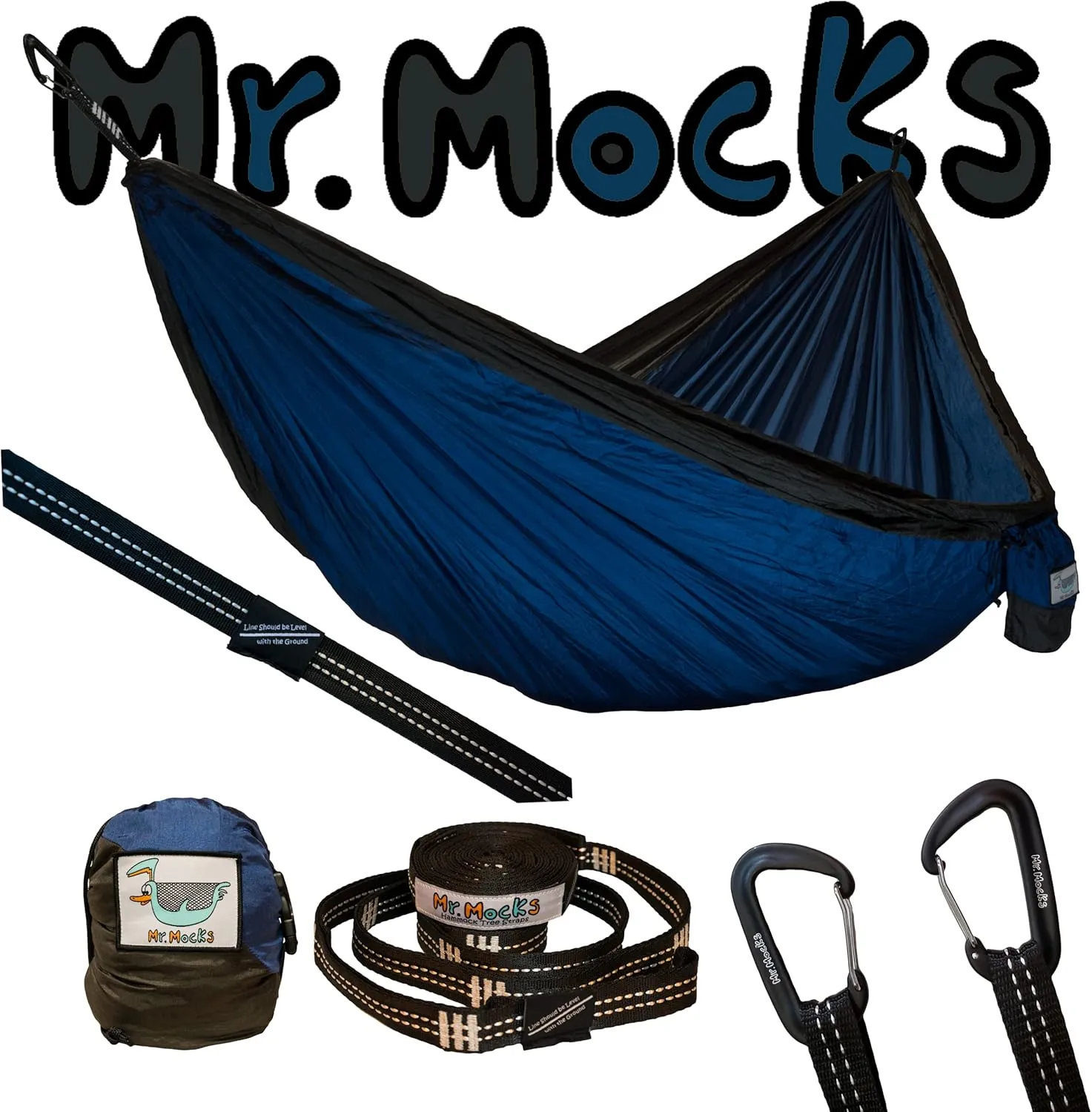 Single Camping Hammocks | Single Double and Bunk Bed Backpacking Hammock | Featherlite Outdoorsman Survival | hammok hamick hamock Mock hamaca underquilt hamacas hamic (Midnight Rider)