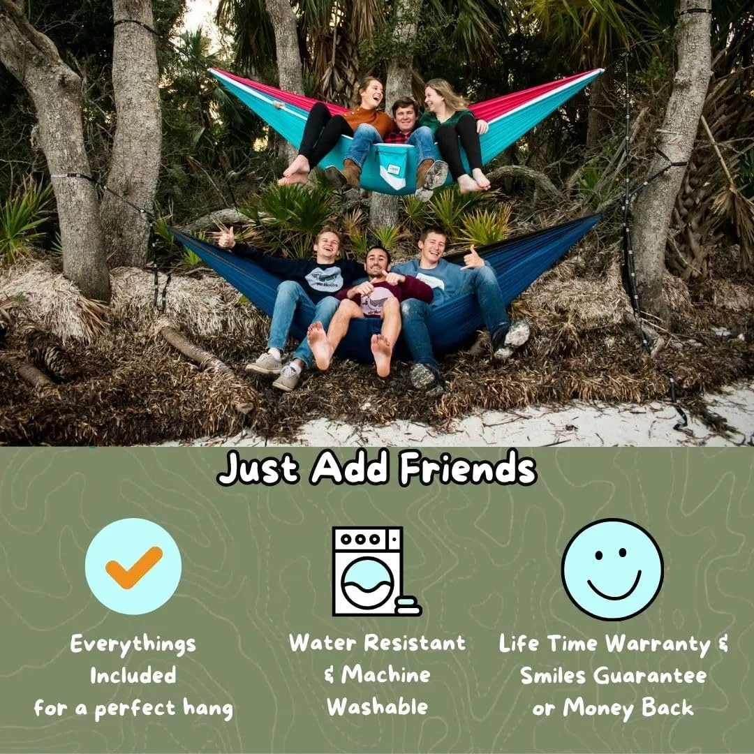 Single Camping Hammocks | Single Double and Bunk Bed Backpacking Hammock | Featherlite Outdoorsman Survival | hammok hamick hamock Mock hamaca underquilt hamacas hamic (Midnight Rider)