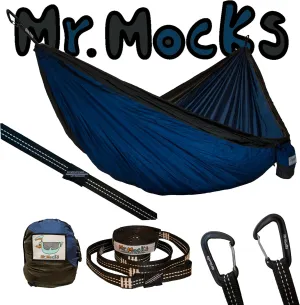 Single Camping Hammocks | Single Double and Bunk Bed Backpacking Hammock | Featherlite Outdoorsman Survival | hammok hamick hamock Mock hamaca underquilt hamacas hamic (Midnight Rider)