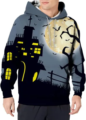 skeleton sweatshirt woman Hooded Sweatshirt Top Outdoor Sweatshirt Shirt Halloween Printed Sweatshirt funny