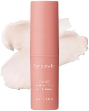 SKINCURE Camellia Anti-Wrinkle Multi Balm for Face, Neck & Eyes - Hydrating Formula with Shea Butter and Camellia Extract, Korean Anti-Aging Neck Firming Cream Balm Stick, 0.4 oz.
