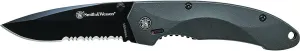 Smith & Wesson SW6000B 7.7in S.S. Assisted Opening Knife with 3.3in Serrated Drop Point Blade and Aluminum Handle for Outdoor, Tactical, Survival and EDC