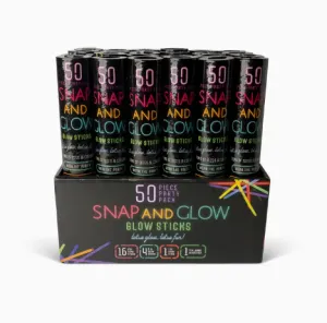 Snap And Glow Glow Sticks 50 Piece Party Pack
