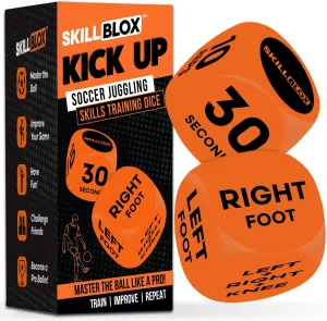 Soccer Kick Up Training Dice (2 pcs) - Soccer Gifts for Boys 8-12 to Improve Juggling Skills - Boys Football Accessories Training Equipment