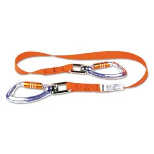 Stanley® Products Web Lanyard With Triple Lock Carabiners, 4 ft, 40 lb Cap, Swivel Carabiner, LAN40LBD3LKSW