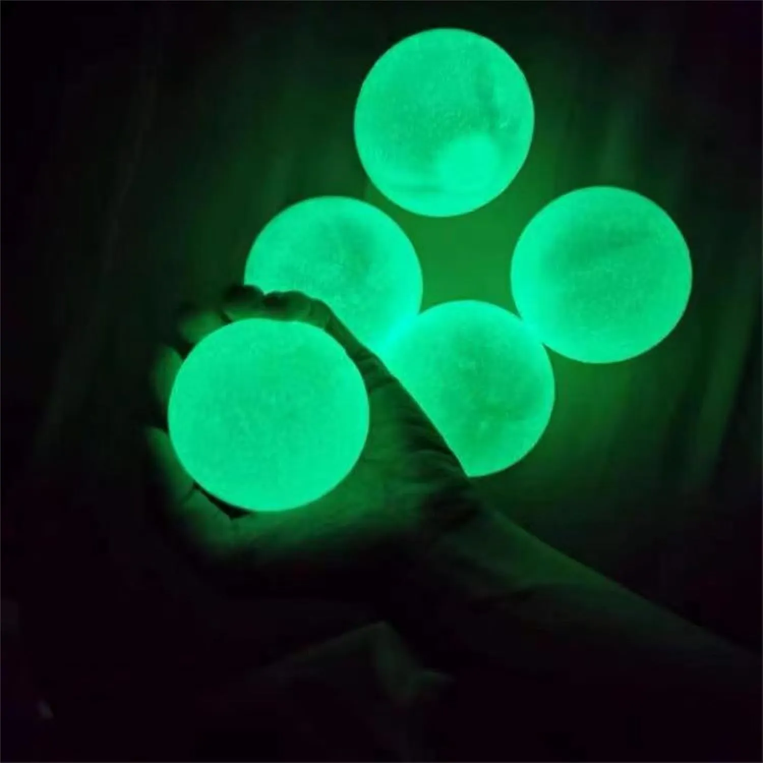 Sticky Squash Balls, Globes Sticky Balls, Goobless Balls, Sticky Balls for Ceiling, Glow in The Dark Sticky Balls That Stick to The Ceiling, Sticky Ceiling Balls, Glow in The Dark Sticky Balls