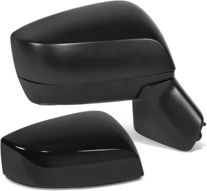SU1321139 Side Door Power Mirror Cover with Heated Compatible with Subaru Legacy Outback 2015-2017, Passenger Right Side, Paint To Match Black