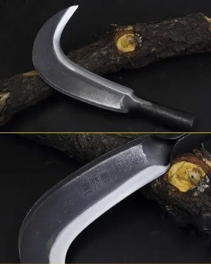 Sword Achang Husa Carbon Stee Hatchet Open Knife Pruning Knife Outdoor Scimitar Farm Sickle Mowing Hook Knife Camping Knife
