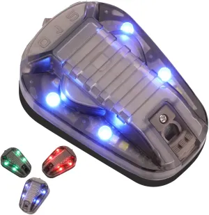 Tactical Helmet Light - LED - Blue - Modern - Helmet Mount - Requires 1 CR123 Battery (Not Included)
