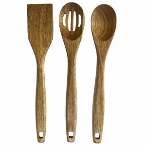 TB Home® 3-Piece Acacia Wood Cooking Utentsil Set, 12-1/2"