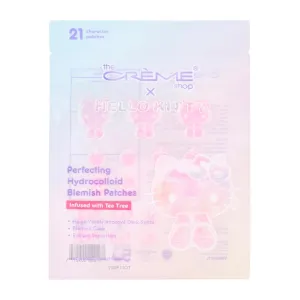 The Crème Shop Hello Kitty x Pimple Patches – Cute Hydrocolloid Dots for Acne-Prone Skin, Vitamin E Boost, Redness & Blemishes Treatment, 50th Edition, for Teens (Pack of 1)