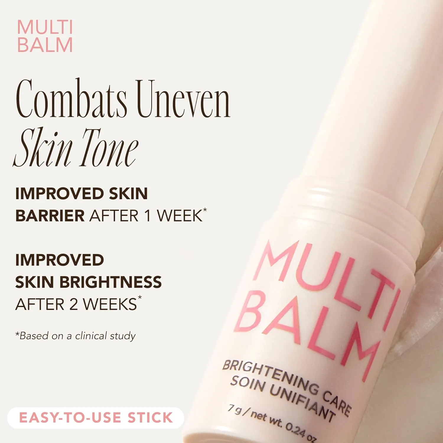 The Face Shop Brightening Care Multi Balm, Instant Glow Stick, Dark Spot Remover, Hyperpigmentation Treatment, Korean Skin Care with Vitamin C & E, All-in-One Moisturizer for Face, Lip & Under Eye