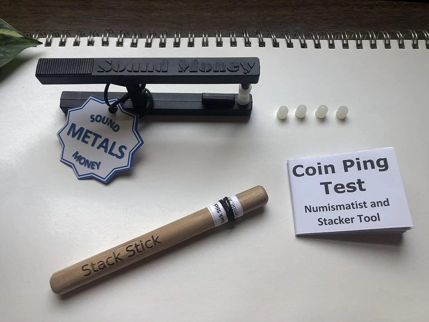 The Pocket Pinger   Stack Stick, Coin Ping Test (Black, 1 Pack)   StackerTools App