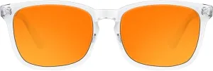 TIJN Blue Light Blocking Glasses for Computer, TV, Gaming Improve Sleep by Naturally Producing Melatonin for Women Men, Orange Lens