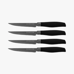 Titan Set of 4 Steak Knives - Black by Dura Living