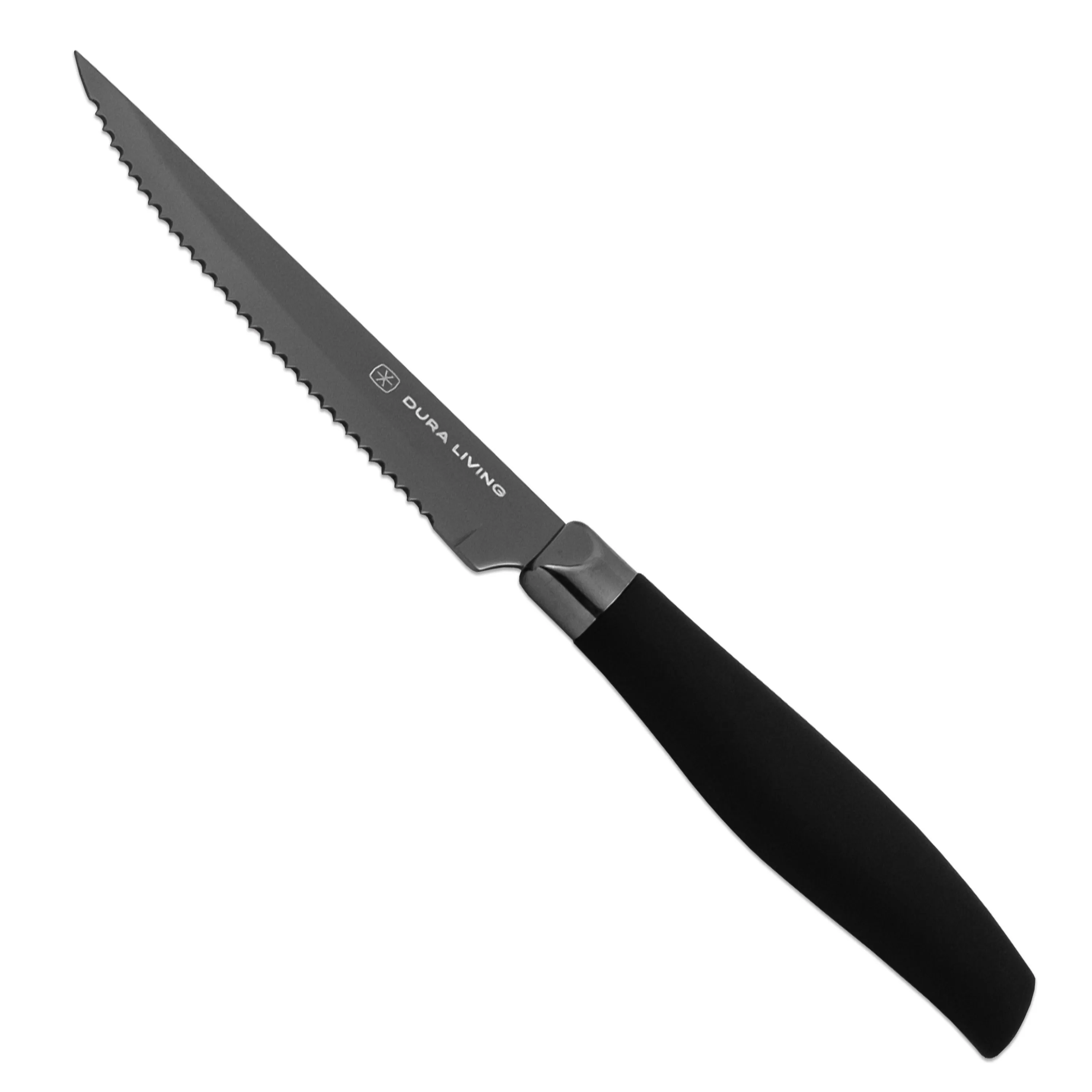 Titan Set of 4 Steak Knives - Black by Dura Living