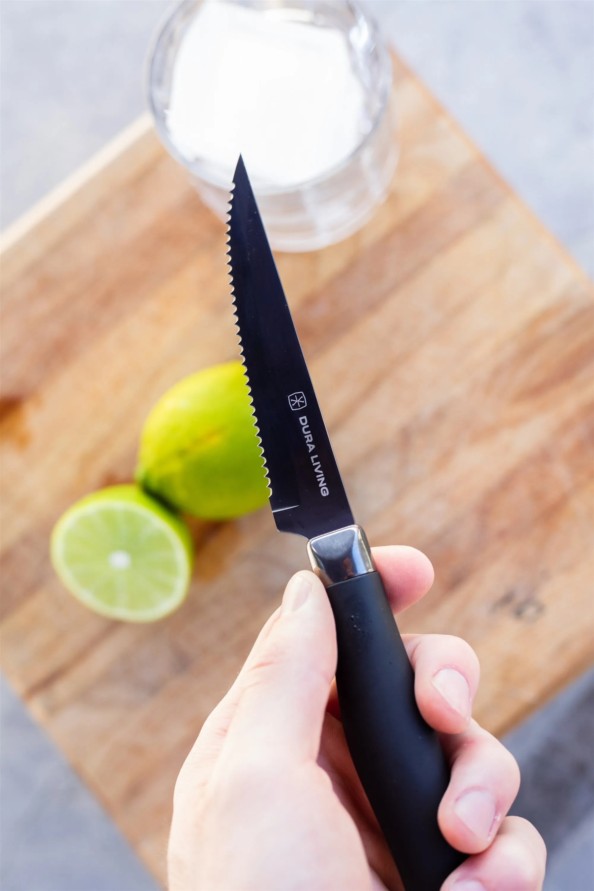 Titan Set of 4 Steak Knives - Black by Dura Living