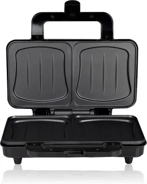Toaster - XL - 900 Watt - non-stick coating - stainless steel/black