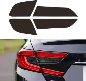TOMALL Vinyl Smoke Tint Turn Signal Reverse Light Films Compatible with Honda 10th Accord 2018-2020 PreCut Car Tail Light Transmission Stickers Exterior Decoration (20% Dark Black)