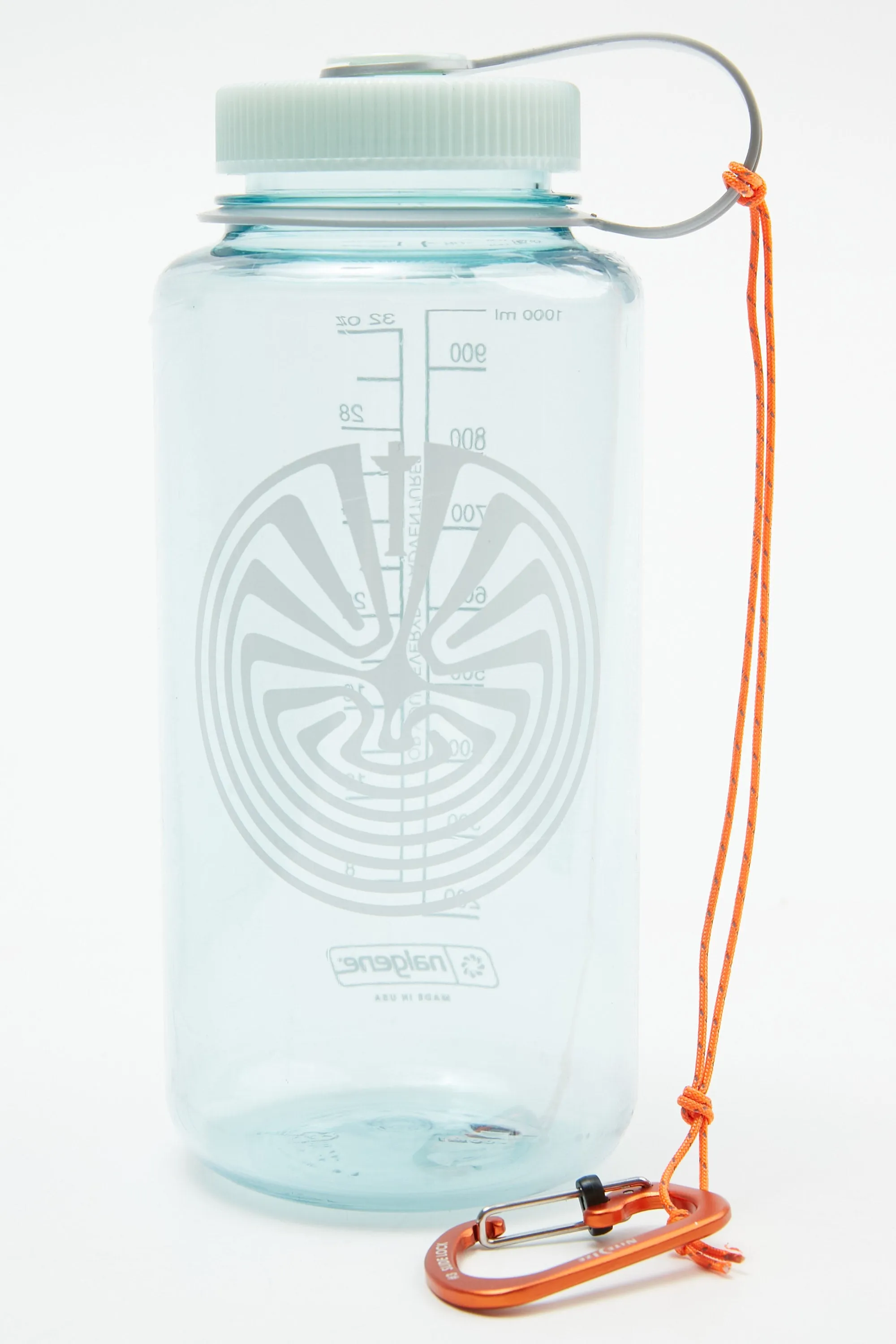 Totem Brand Co. x Nalgene "Totem in the Maze" 32 oz. Tritan Wide Mouth Bottle - Seafoam/Iridescent-Platinum