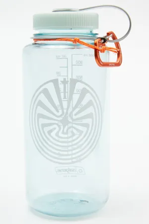 Totem Brand Co. x Nalgene "Totem in the Maze" 32 oz. Tritan Wide Mouth Bottle - Seafoam/Iridescent-Platinum