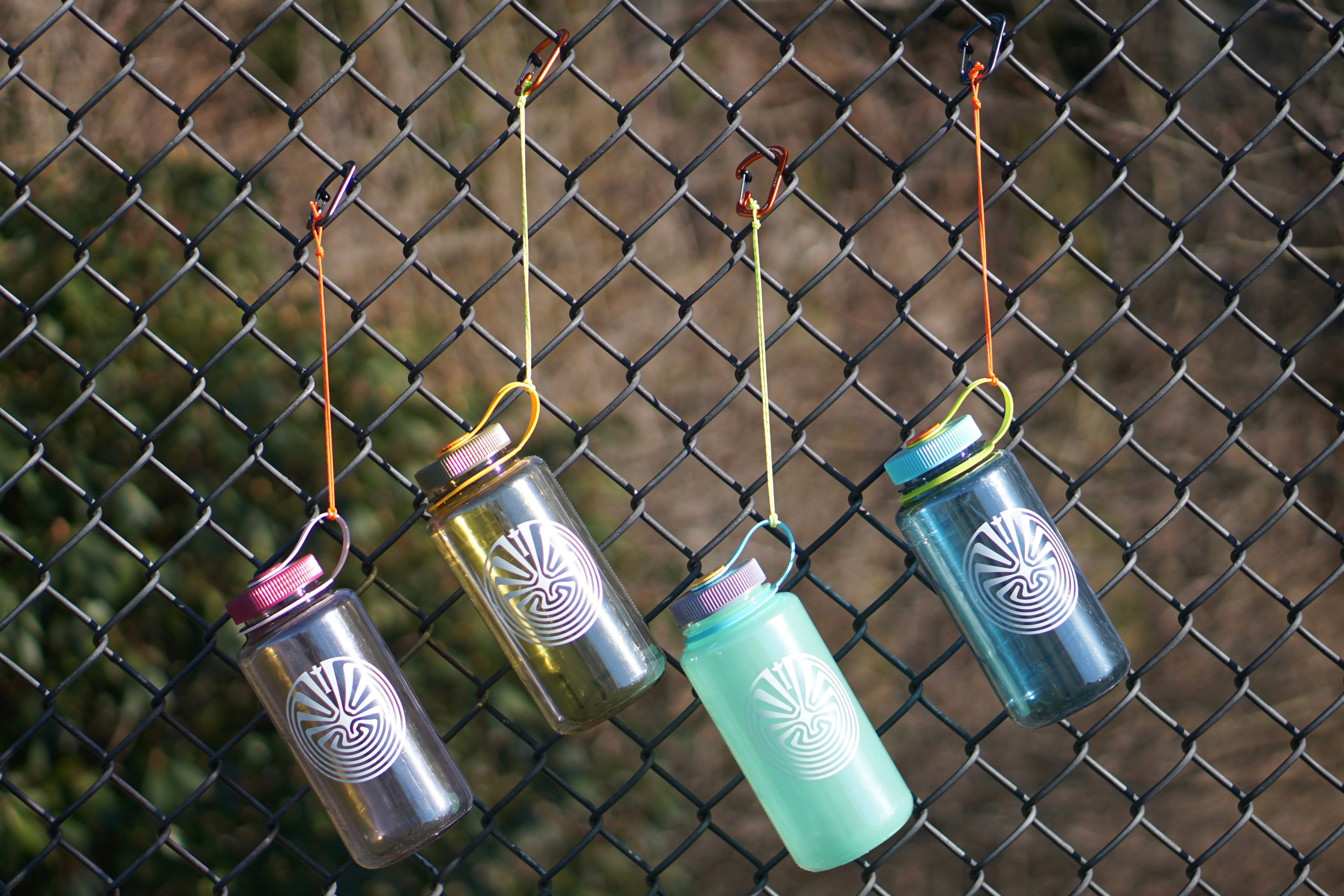Totem Brand Co. x Nalgene "Totem in the Maze" 32 oz. Tritan Wide Mouth Bottle - Seafoam/Iridescent-Platinum