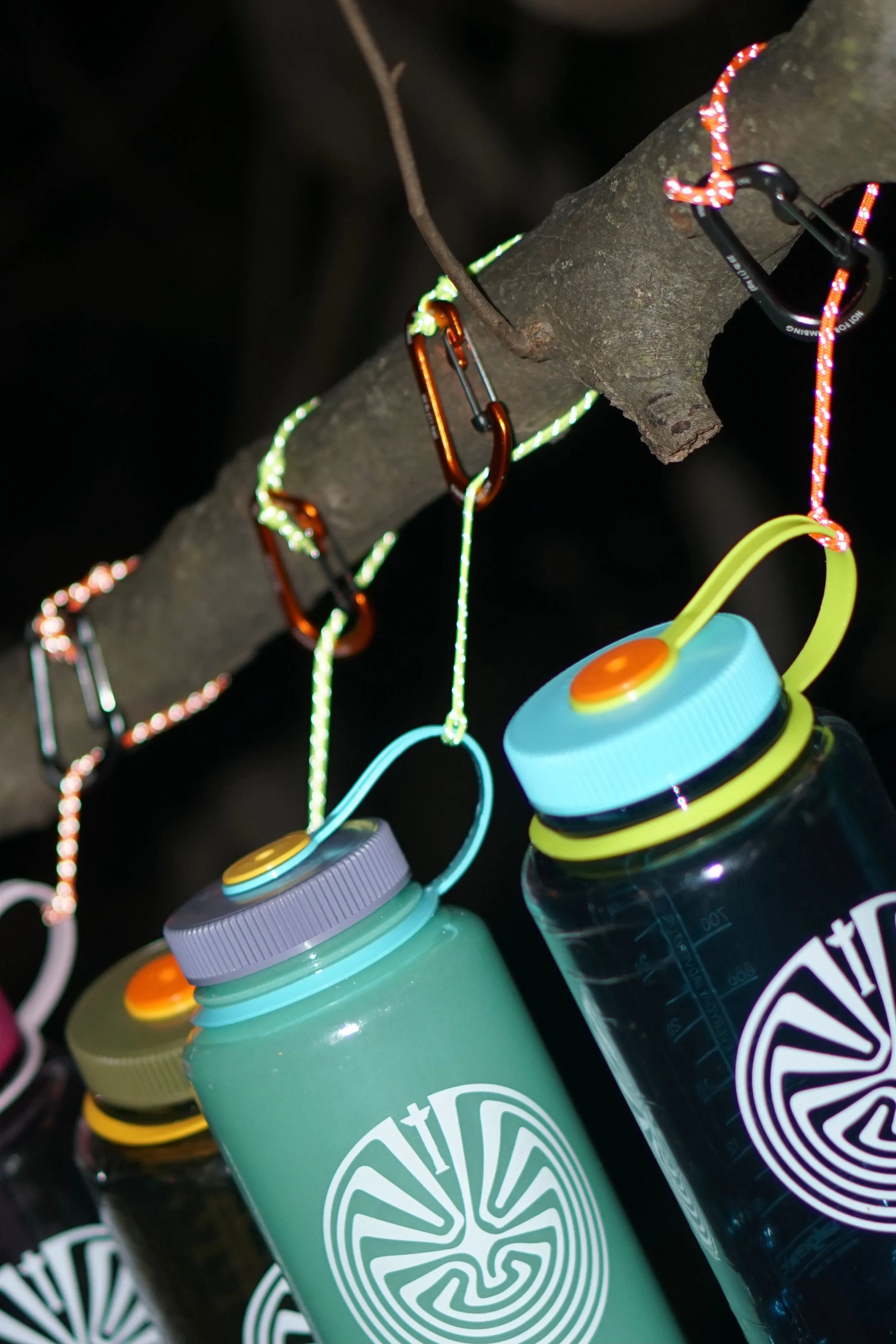 Totem Brand Co. x Nalgene "Totem in the Maze" 32 oz. Tritan Wide Mouth Bottle - Seafoam/Iridescent-Platinum